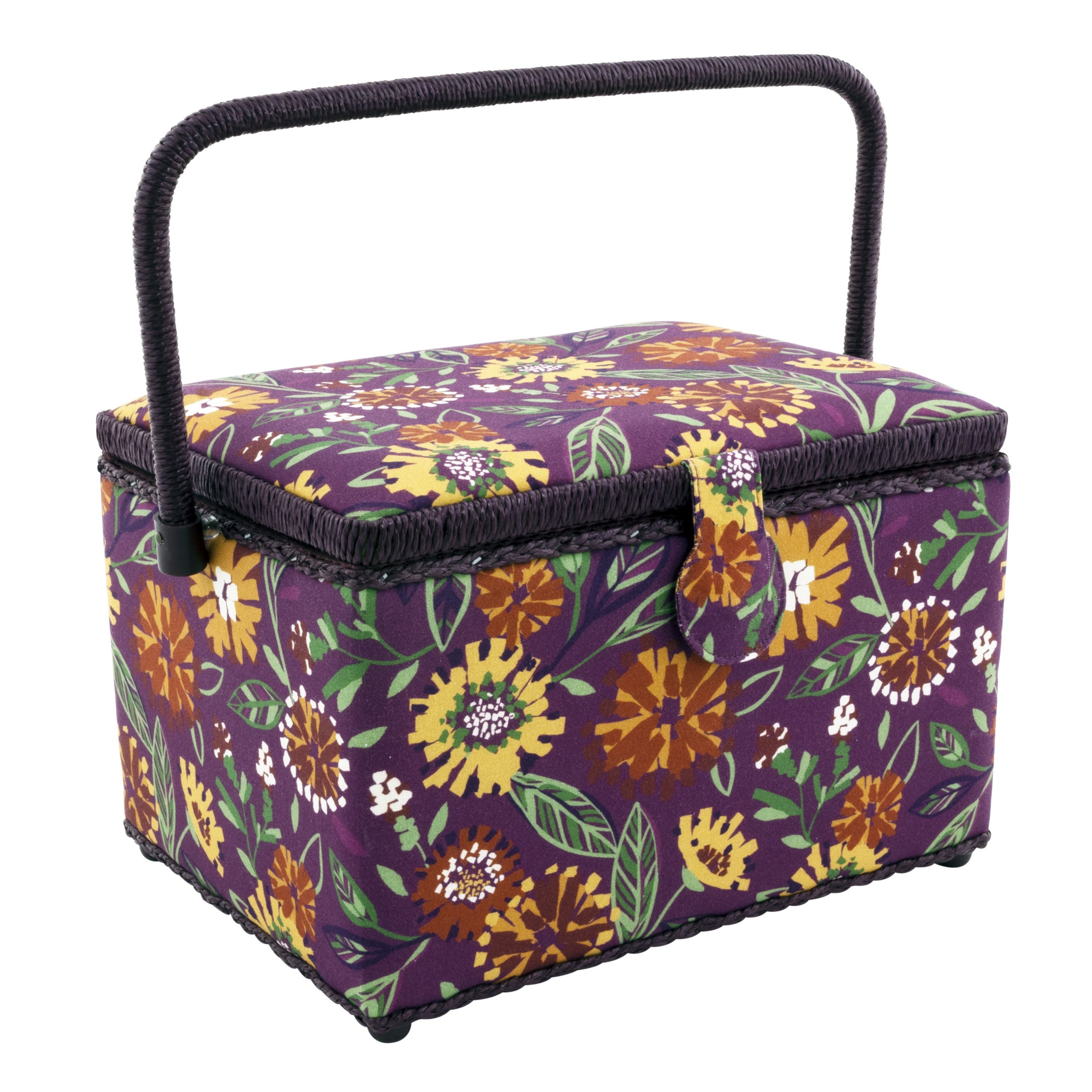 Dritz Sewing Baskets panier couture rectangulaire grand noir mercerie