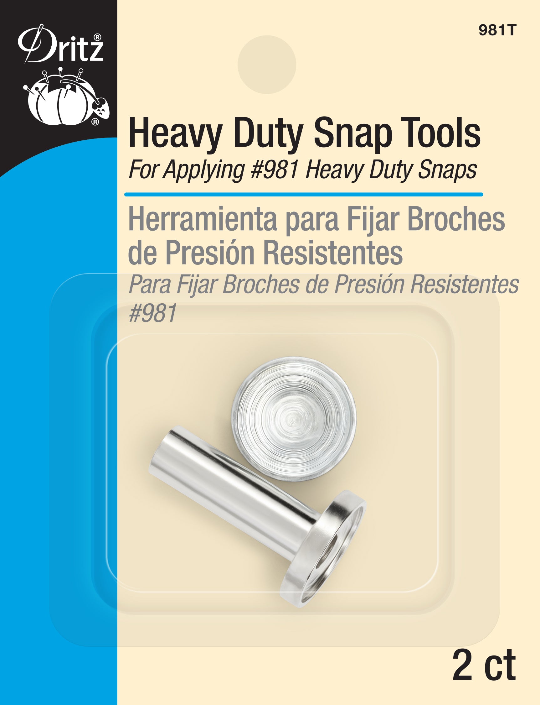 Dritz pince pose bouton pression fort 981T
