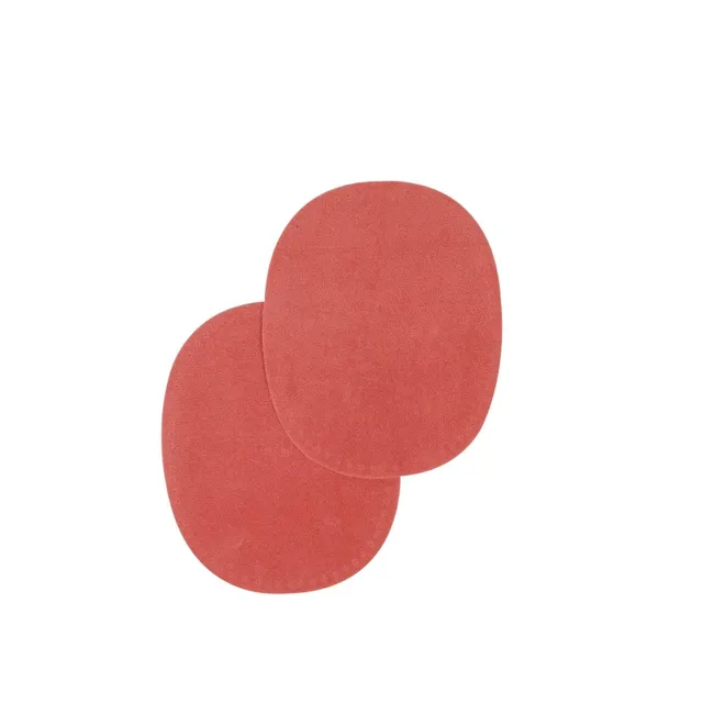 Bohin Renforts coudes genoux suédine 13x10 cm rose saumon