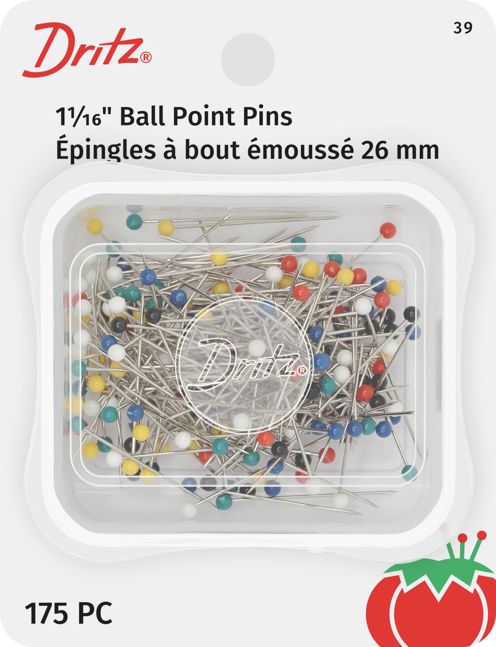 Dritz épingles boule 27 mm x 175 pour jersey maille