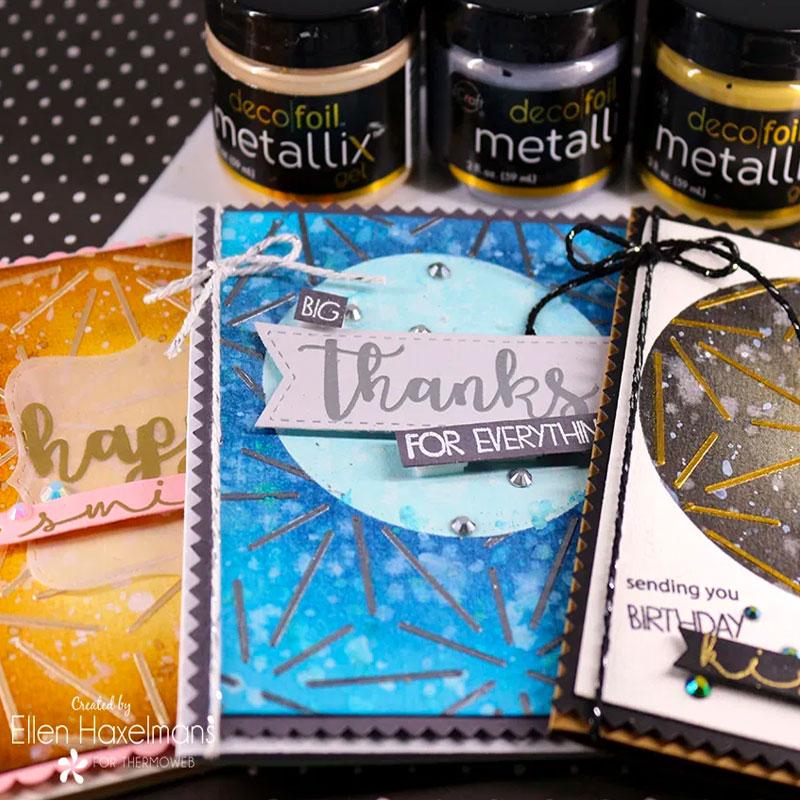 HeatnBond Deco Foil pochoir Starburst 15x20 cm