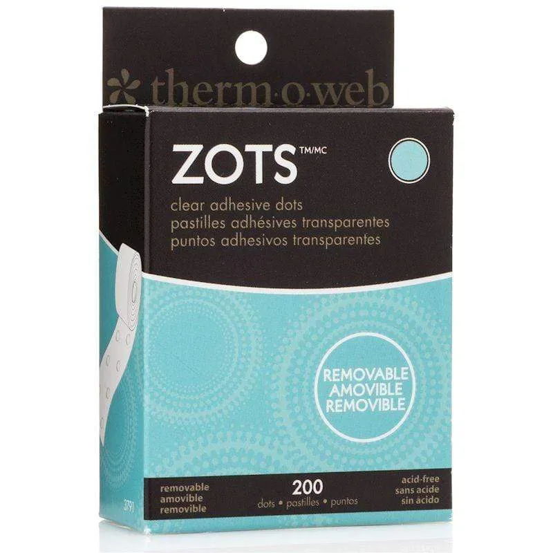 HeatnBond Zots pastilles adhésives amovibles Medium 200 pcs
