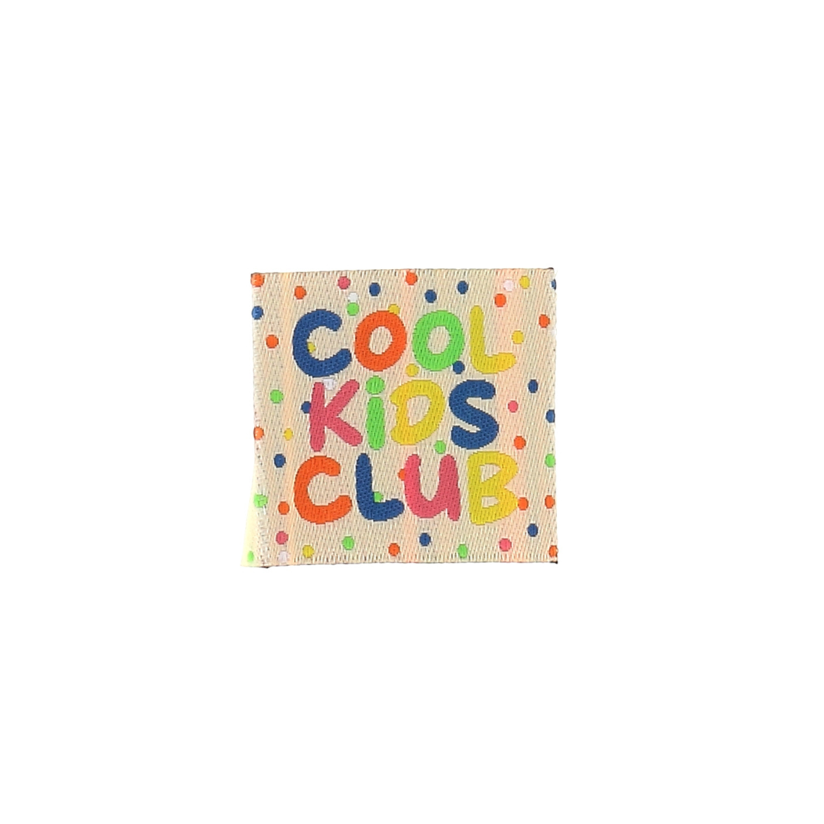 Bohin étiquette Cool kids club à coudre 3,5 cm