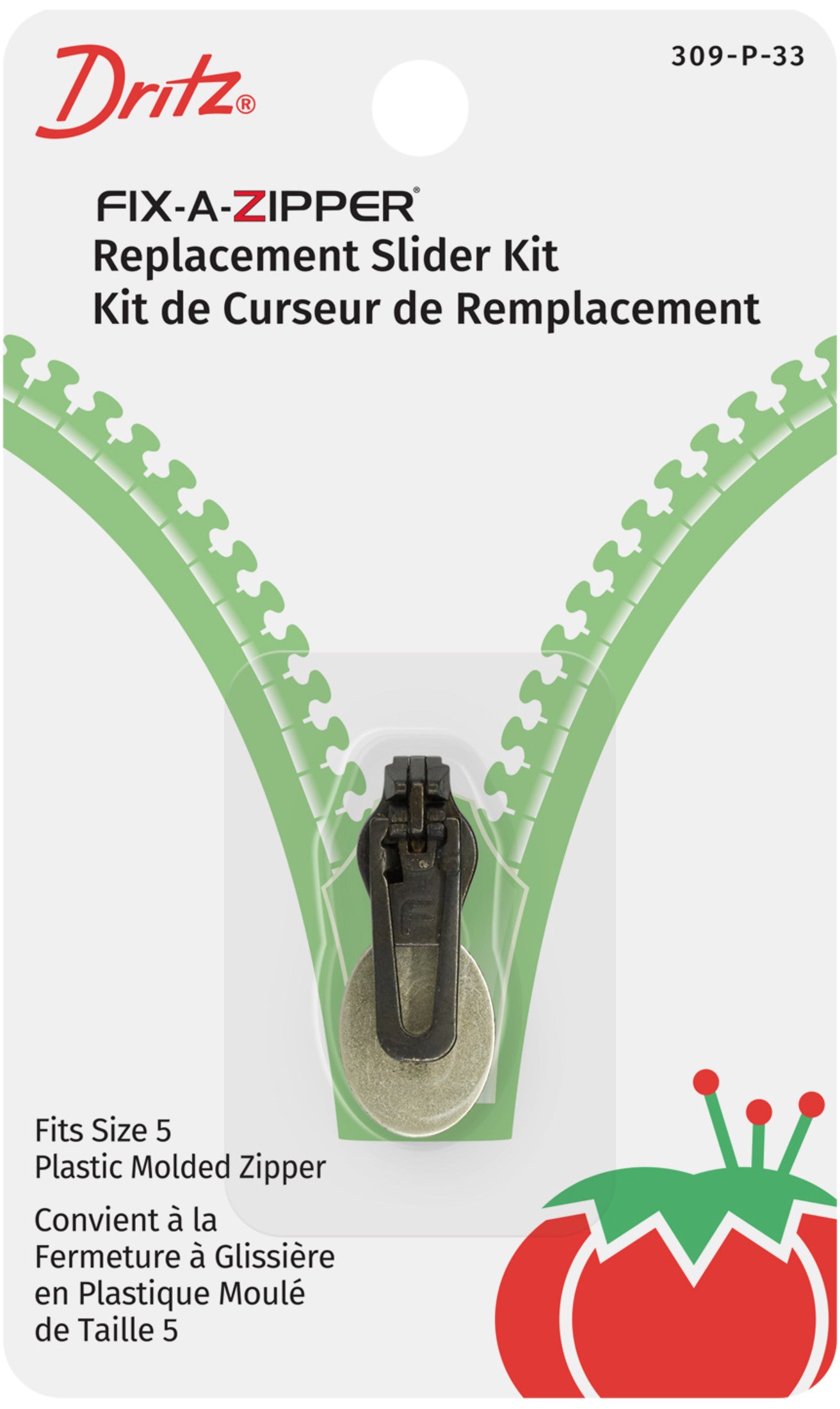 Dritz Fix-A-Zipper curseur fermeture plastique taille 5
