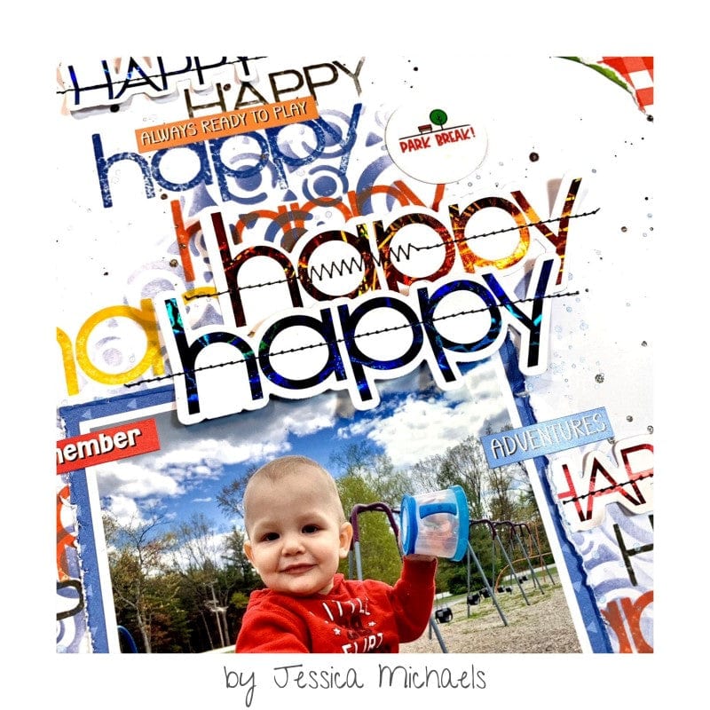 Deco Foil Toner carte à foiler A2 Happy Everything 8 feuilles