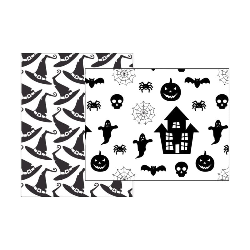 Deco Foil Toner Card Haunted cartes halloween A2 x8