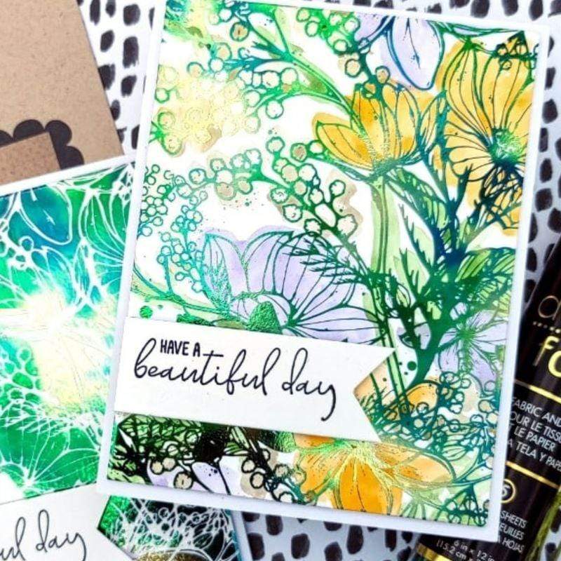 Unity Wild Garden toner card fronts papier foil 8 feuilles