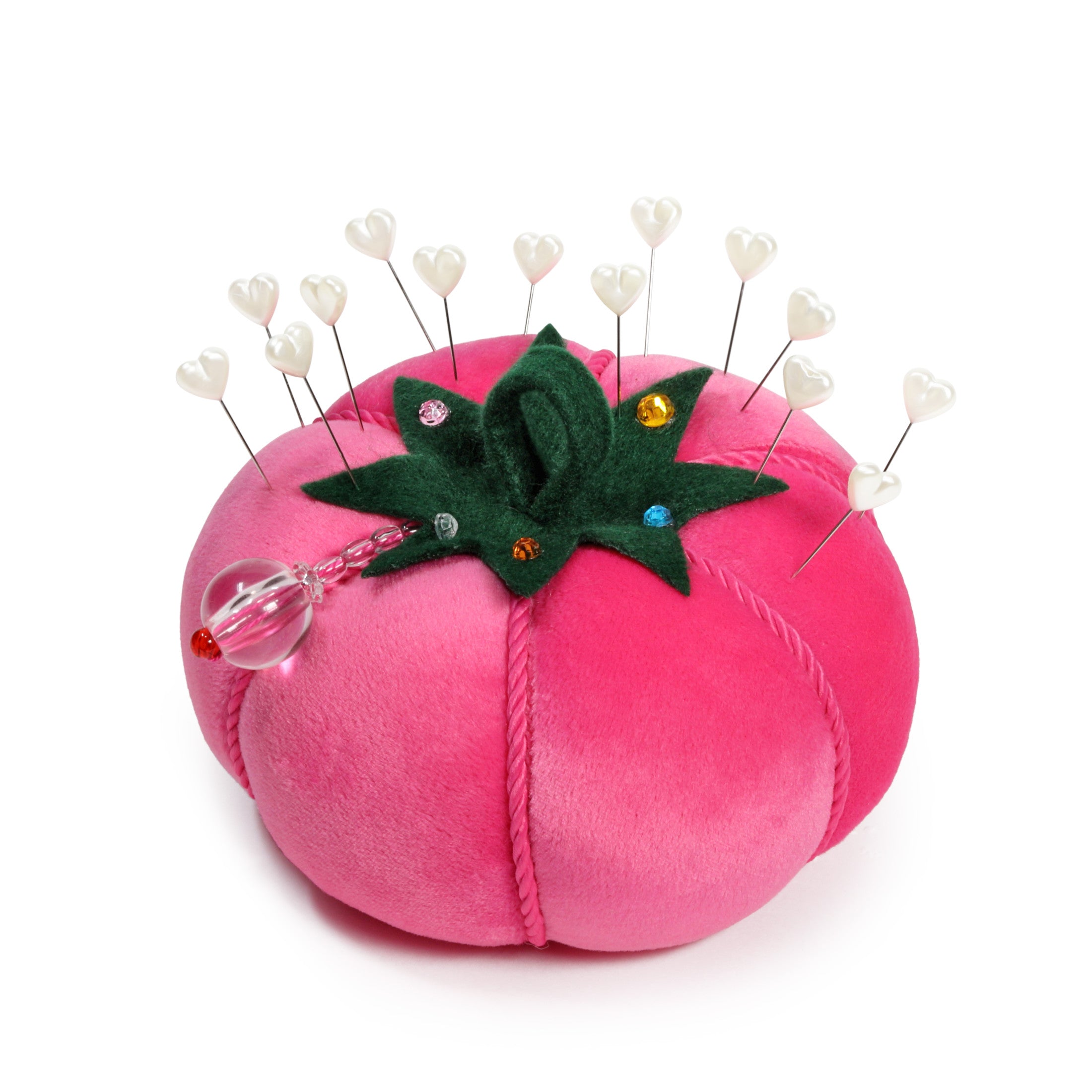 Dritz pelote tomate rose velours 13 cm couture