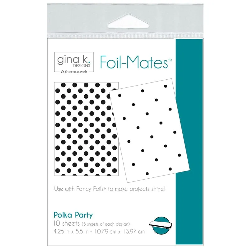 HeatnBond Gina K. Foil-Mates papier foil Polka Party 10 feuilles
