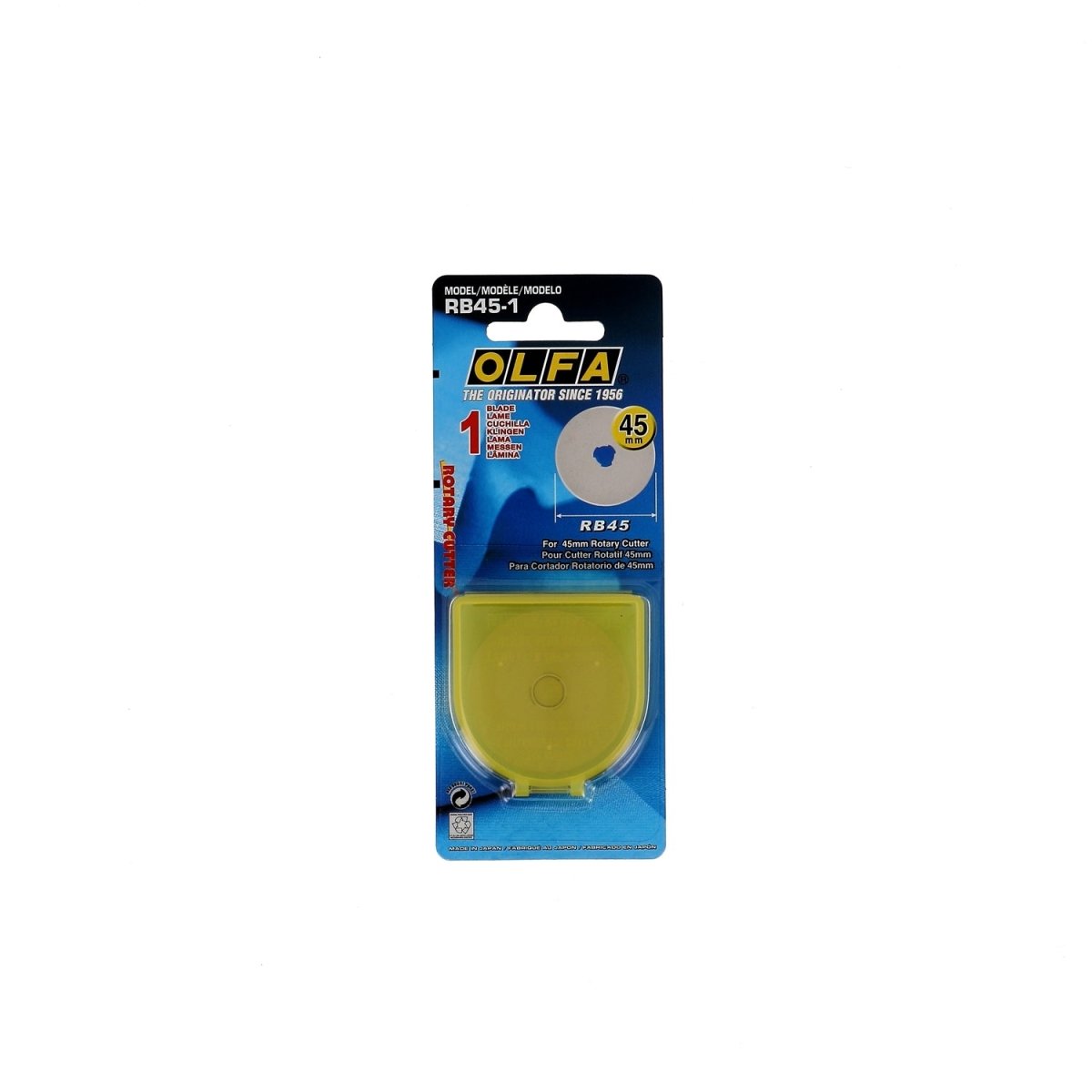 Bohin Coupe lames cutter rotatif Classique 45 mm acier