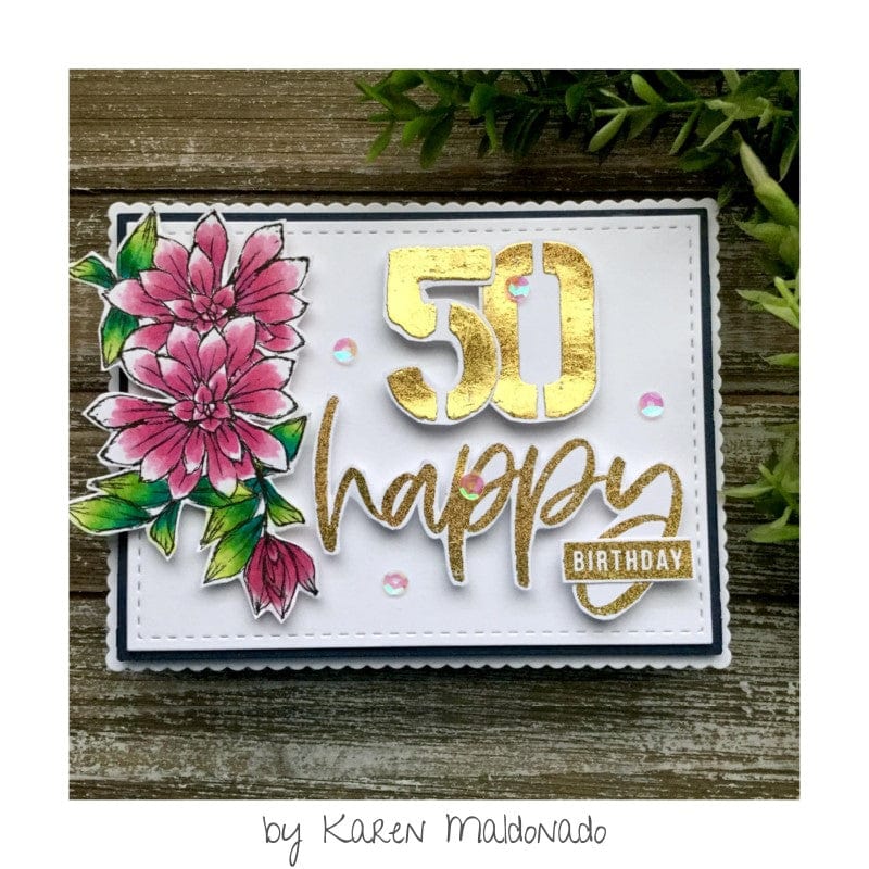 Unity Stamp Sentiments 1 transfert adhésif foil lot 2