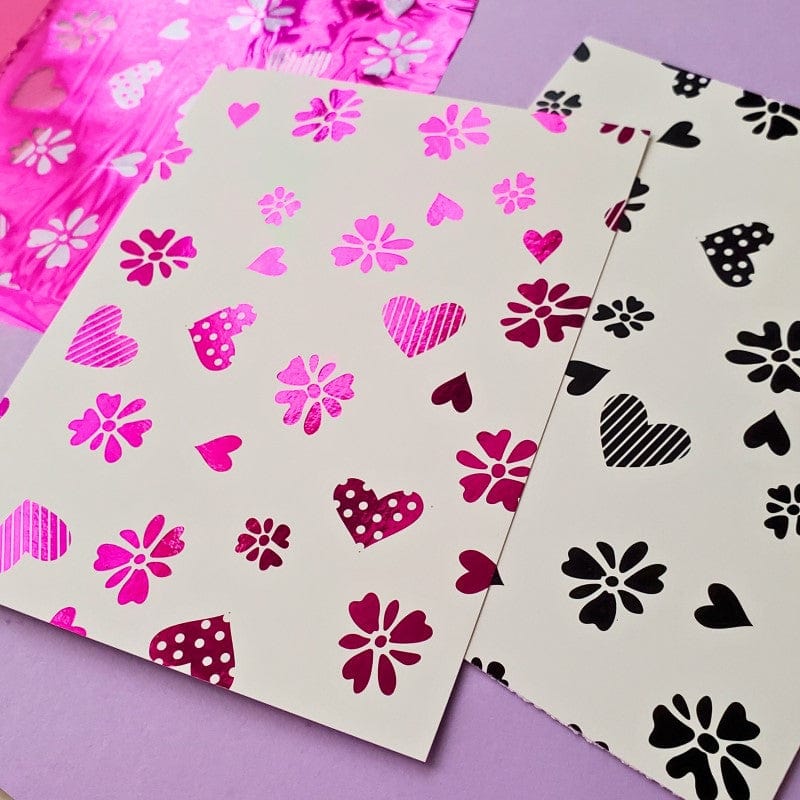 HeatnBond Deco Foil feuille transfert Berry Crush 15x15 cm x12