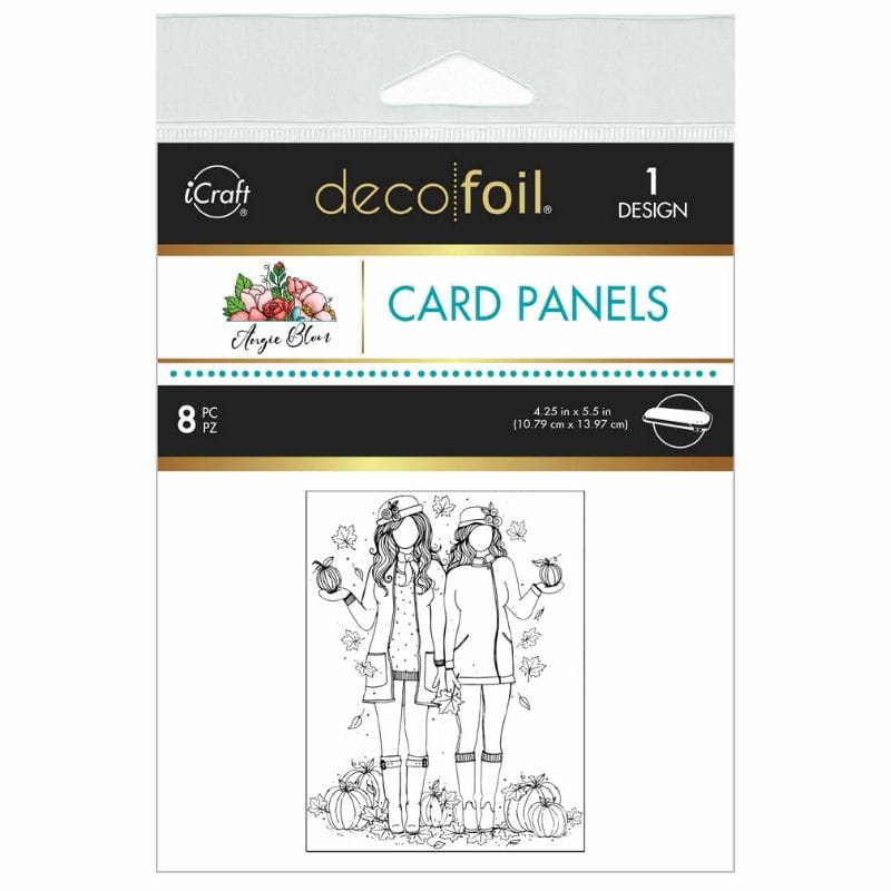 Deco Foil Hello Fall Girls panneau carte toner A2 8 feuilles