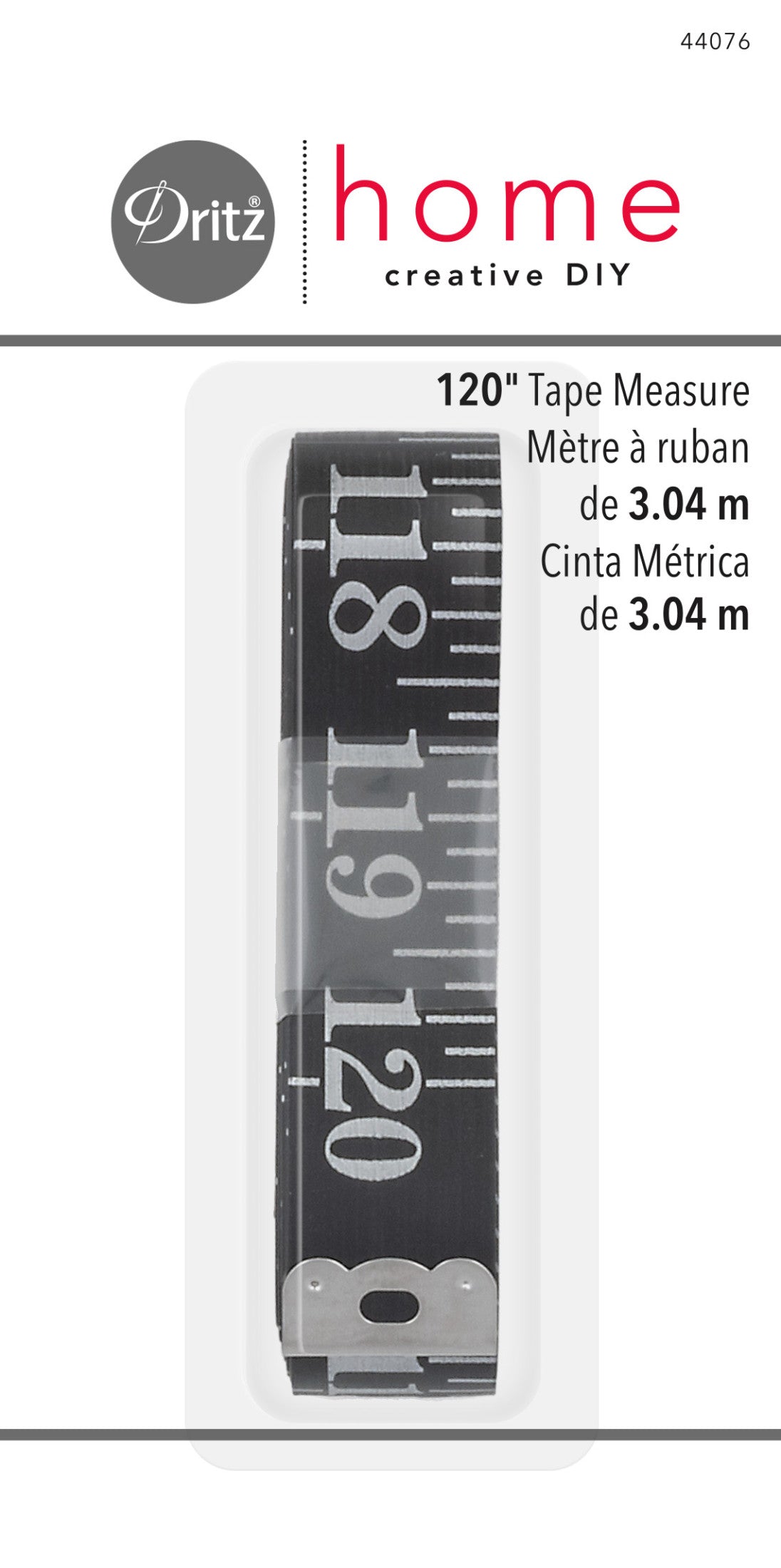 Dritz mètre ruban couture 3 m fibre double face inch cm