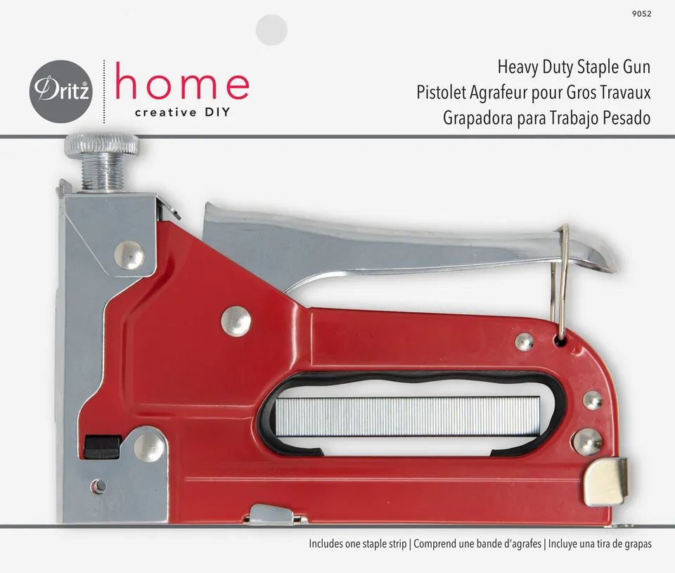 Dritz Home 9052 pistolet agrafeur robuste + 100 agrafes