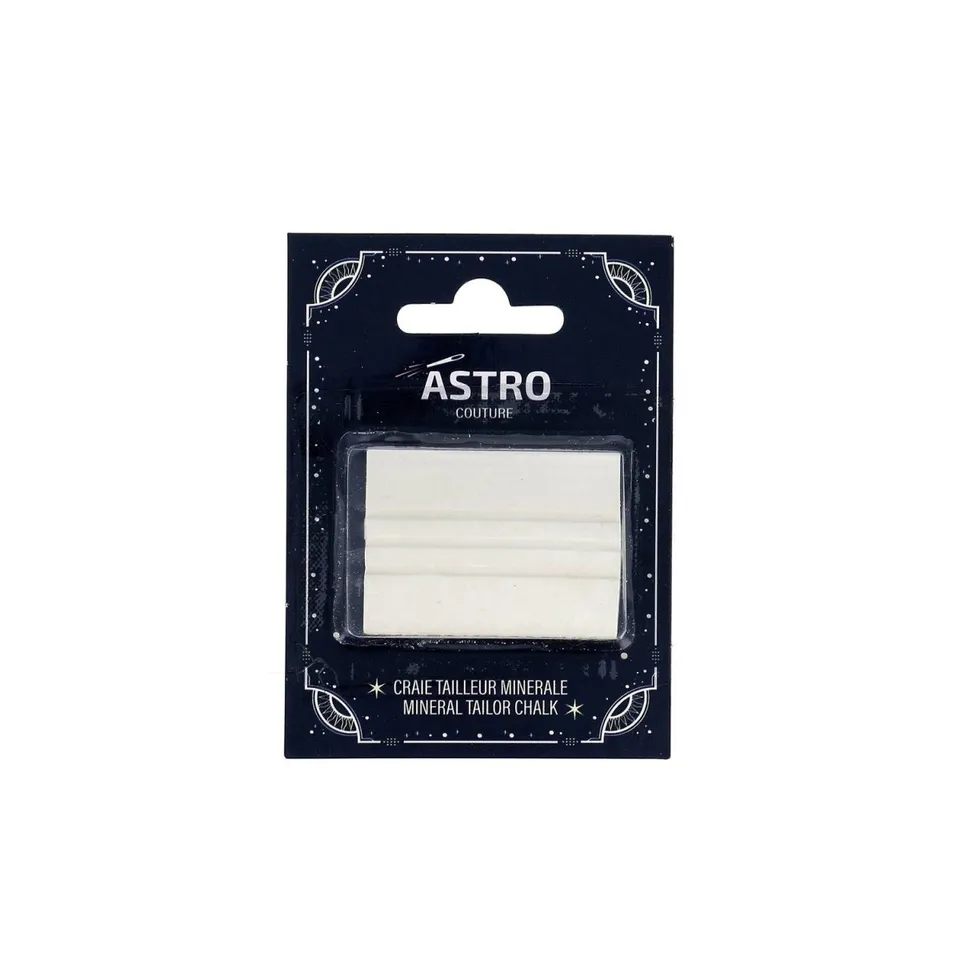Bohin Astro Couture craie tailleur blanc marquage tissu