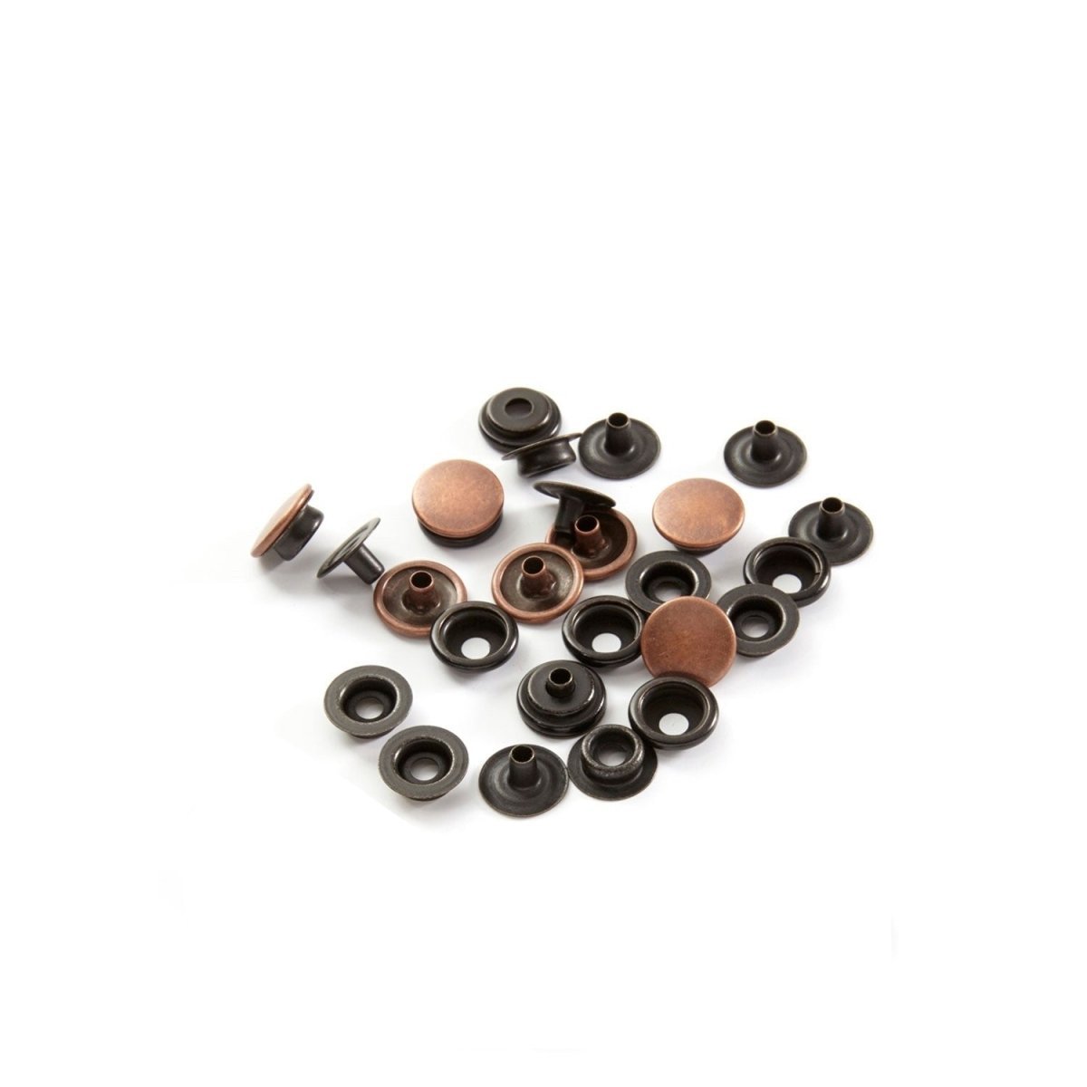 Bohin Boutons pressions sans couture 14 mm bouton pression argent lot 10