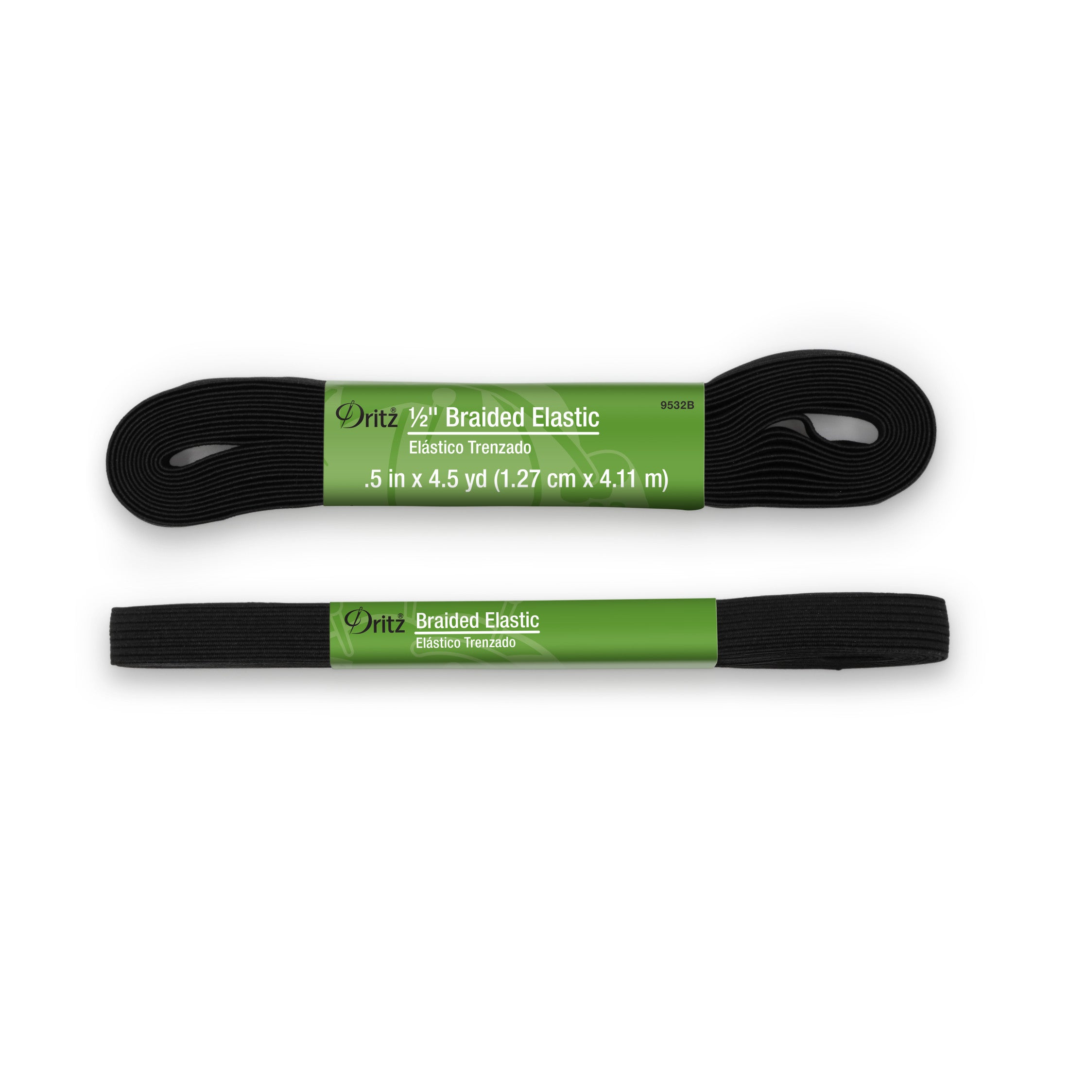 Dritz élastique tressé noir 12 mm 1,4 m