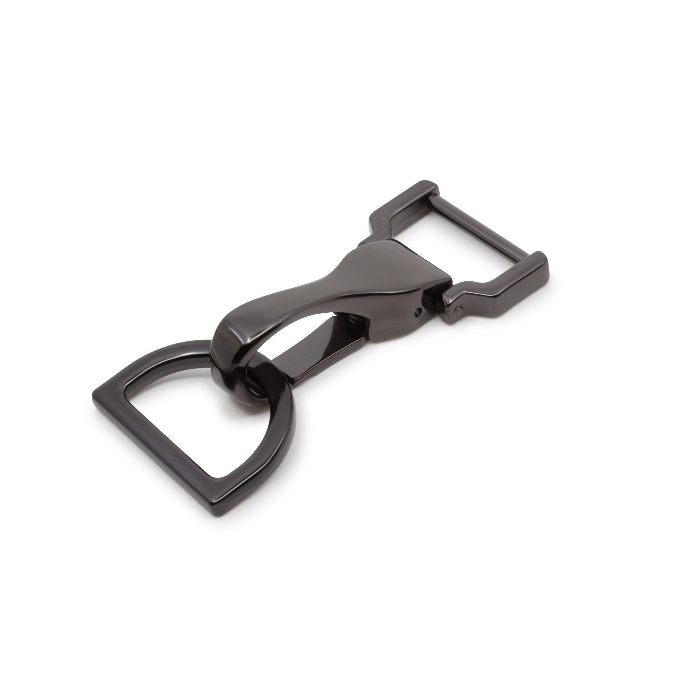 Dritz mousqueton sac + anneau en D nickel sangle 25 mm