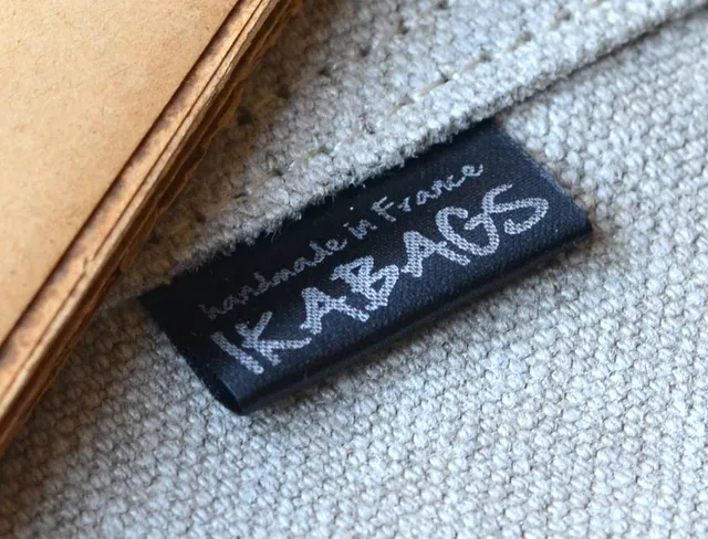 ikaprint Black Satin étiquette tissu noire 1 1/2 lot 100 encre argent