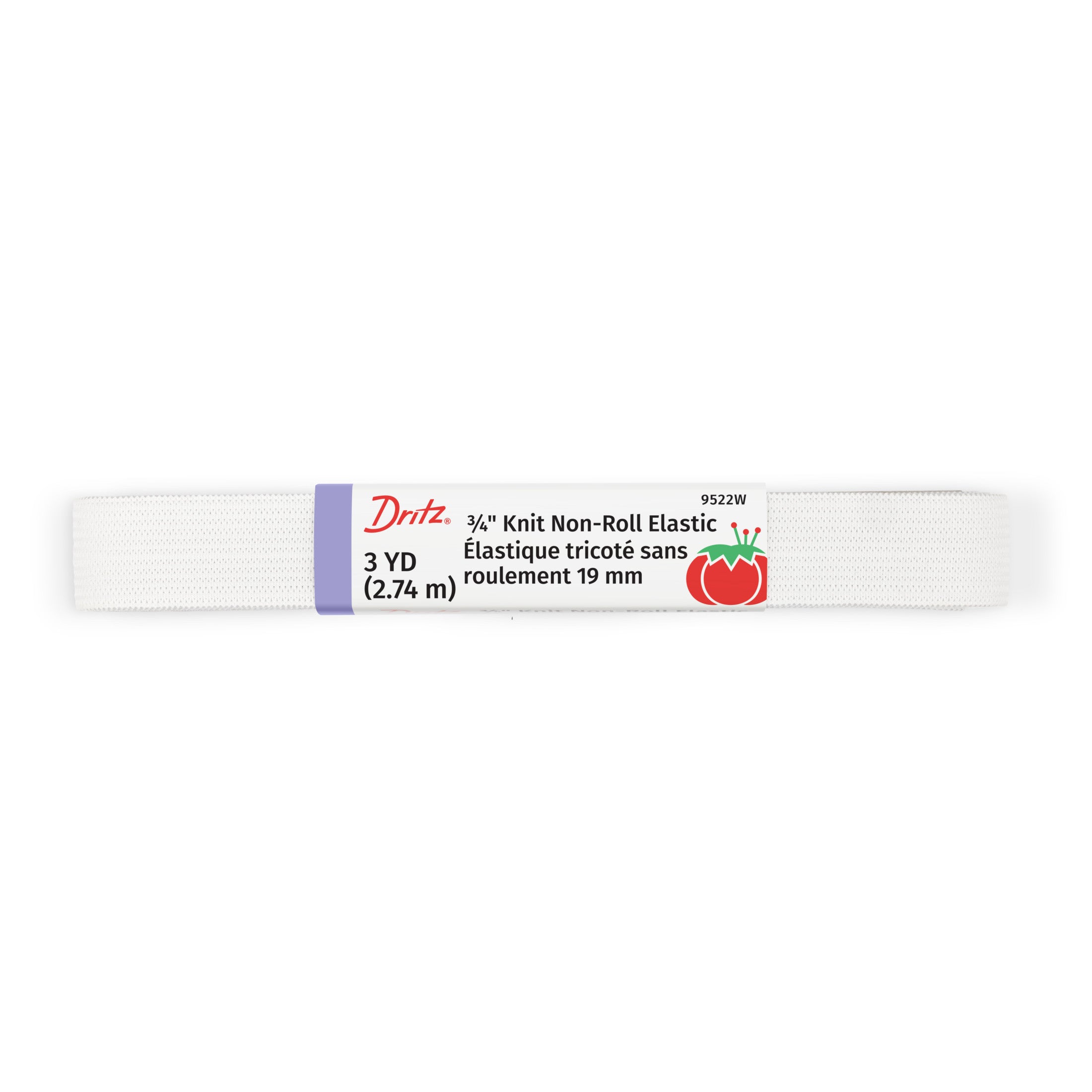 Dritz Elastics Élastique Tricot Blanc 19 mm 0,91 m