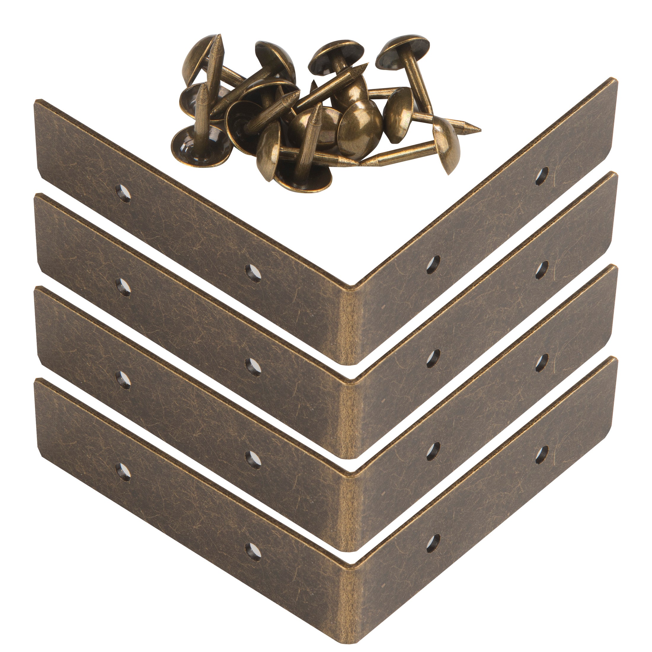 Dritz Coins Rigides Nickel 5 cm Lot de 4 Déco