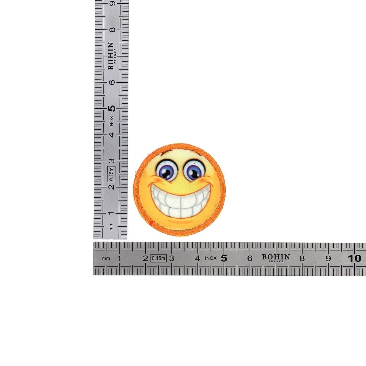 Bohin Patch thermocollant emoji MDR réparation vêtement