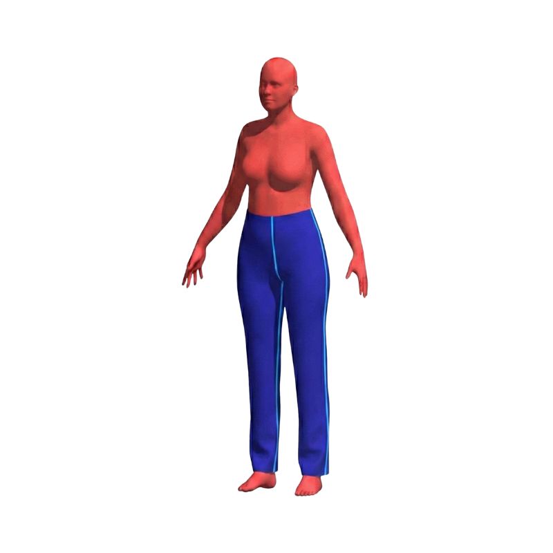 Kitac Patron de base Pantalon morphologie kit prêt à coudre