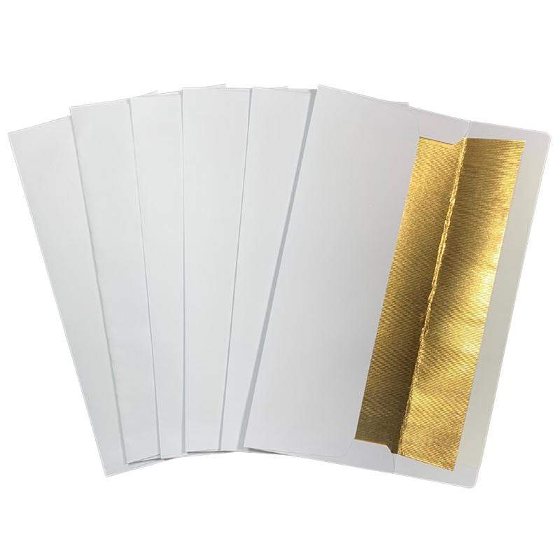 HeatnBond PeelnStick enveloppe blanche doré slimline lot 6