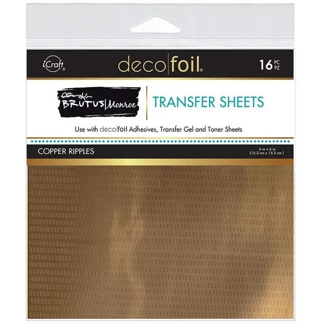 Brutus Monroe Copper Ripples feuilles transfert foil x16