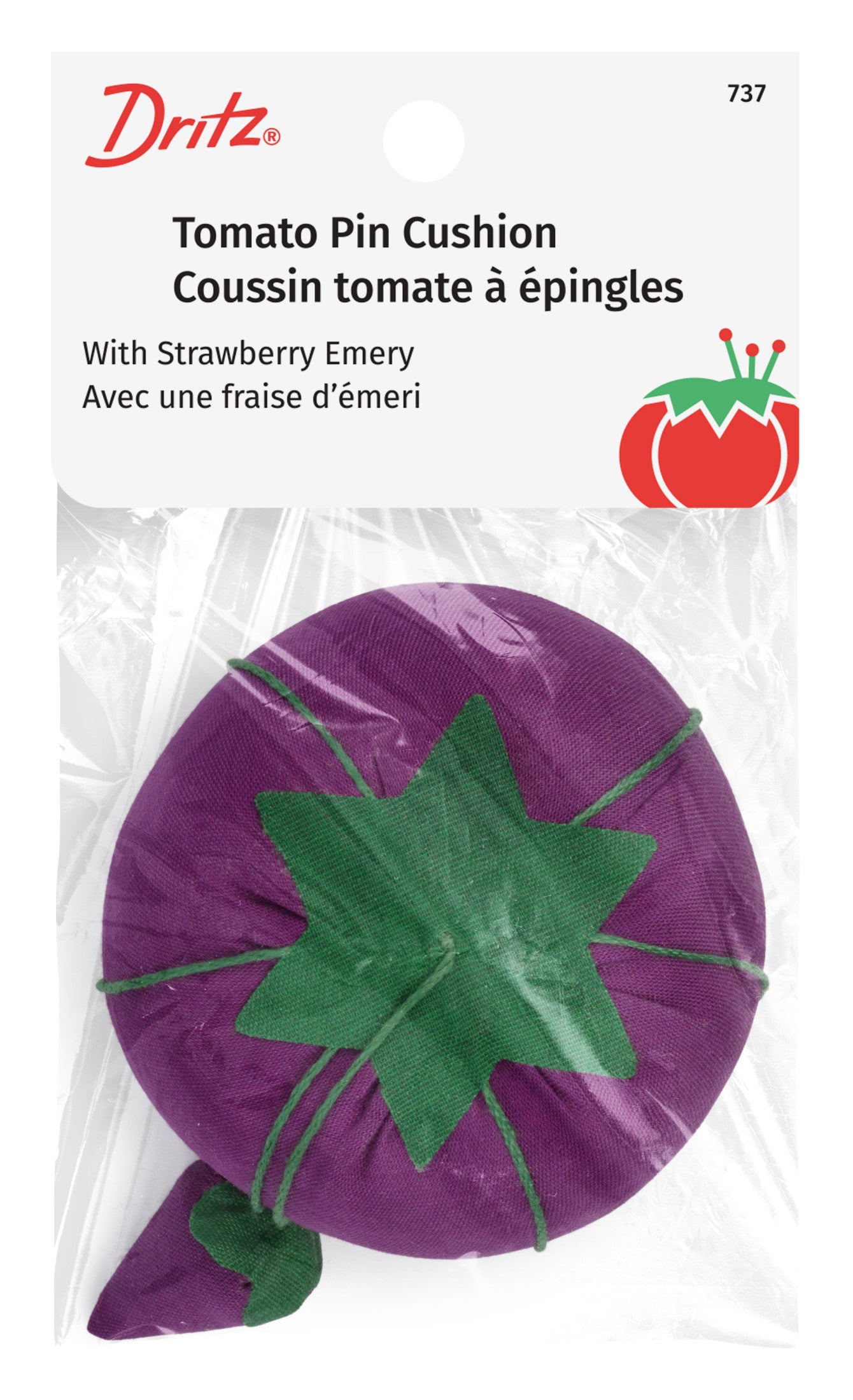 Dritz pelote tomate 70 mm avec fraise