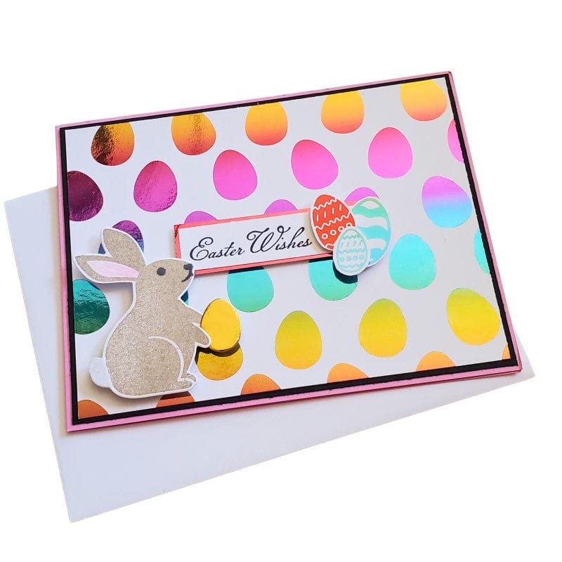 HeatnBond Deco Foil Eggcellent Easter carte toner A2 10,8x14 cm