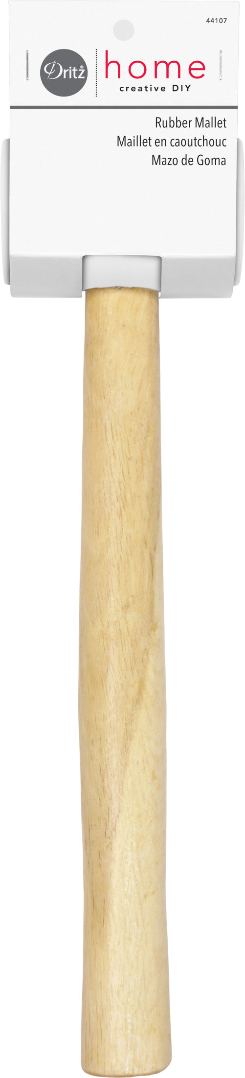 Dritz 44107 Maillet Caoutchouc Manche Bois Tapissier