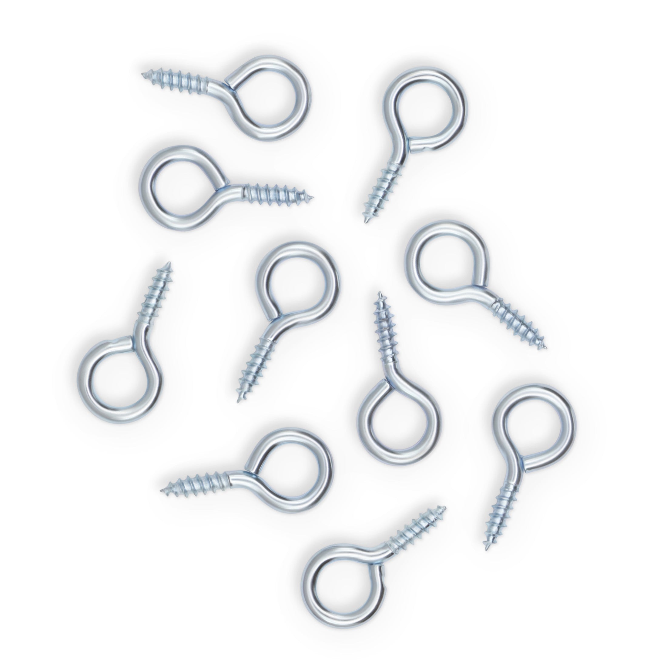 Dritz Fasteners Pitons à Vis Argent 8 mm Lot de 12