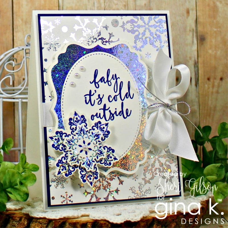 Gina K. Designs Foil-Mates Blizzard papier A2 x10