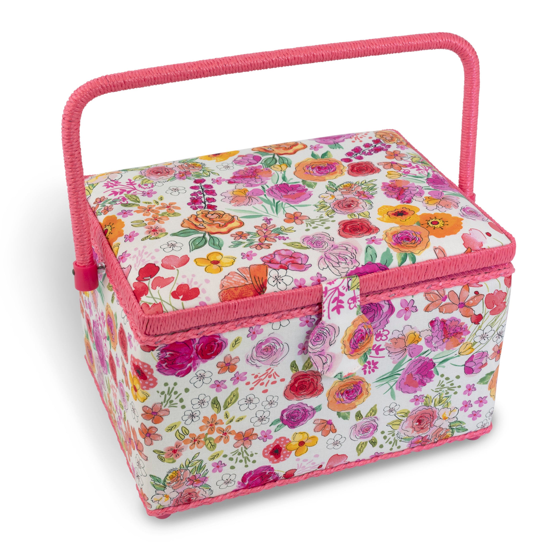 Dritz Sewing Baskets panier couture large rose orange lot