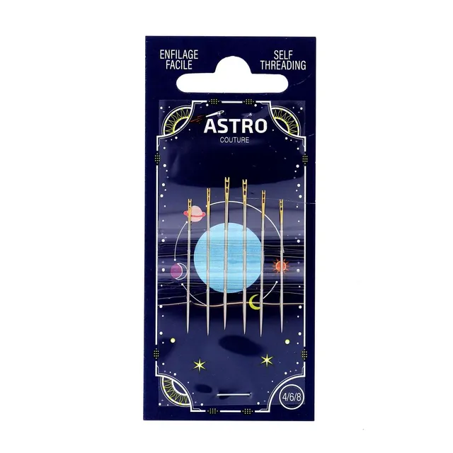 Bohin Aiguilles enfilage facile Astro Couture N°4/6/8 pochette 6