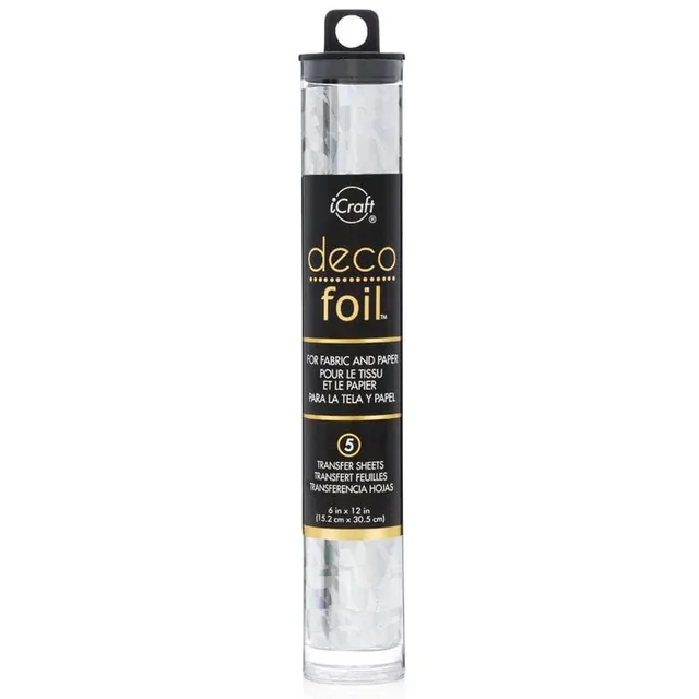 HeatnBond Deco Foil Silver feuille transfert 5 feuilles