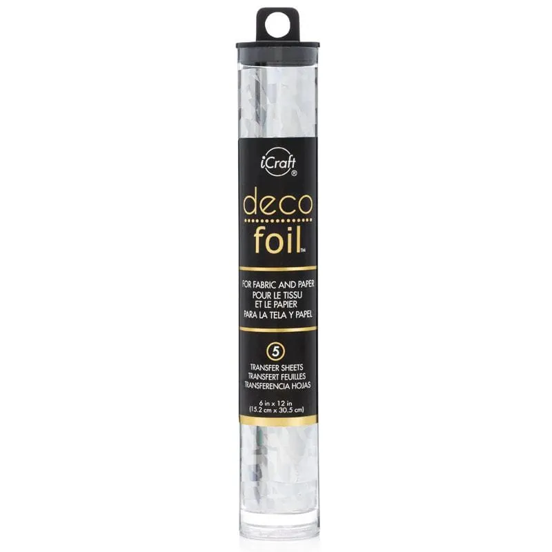 HeatnBond Deco Foil Silver feuille transfert 5 feuilles