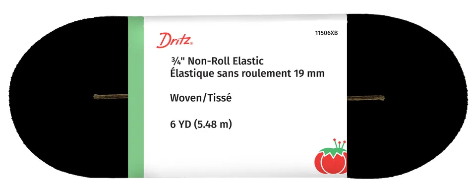 Dritz Elastics élastique 11506XB 19 mm noir 5,5 m