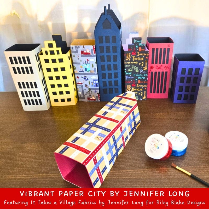 HeatnBond Sew a Story pochoir It Takes a Village 15x15 cm