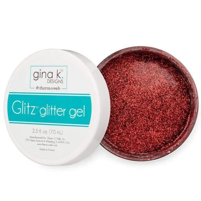 HeatnBond Gina K. Designs Glitz Glitter Gel rouge Red Velvet 65 g