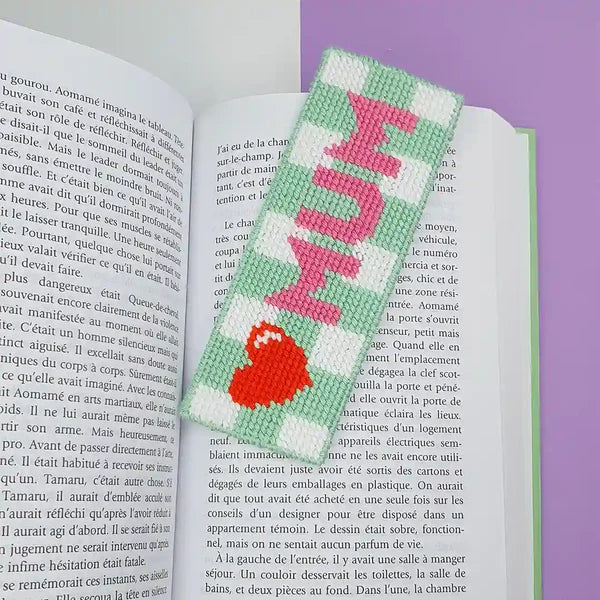 Fukuri Love Mum kit canevas marque-page débutant
