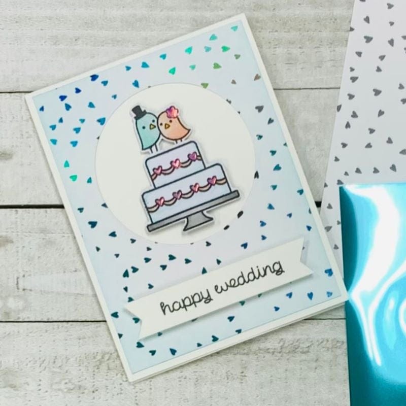 Deco Foil Dainty Hearts cartes à foiler A2 x8
