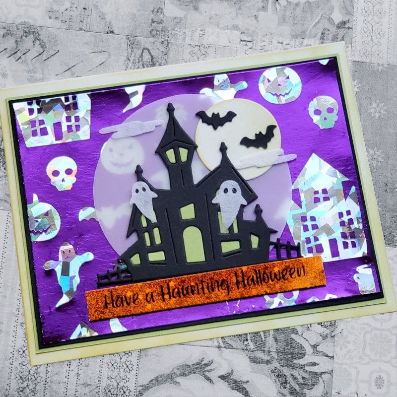 Deco Foil Toner Card Haunted cartes halloween A2 x8