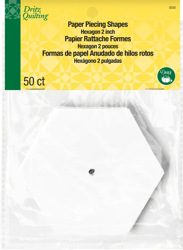 Dritz Quilting 3232 gabarit hexagone papier 5 cm x50
