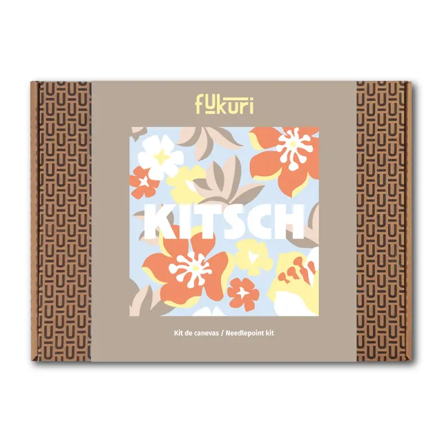 Bohin Kits broderie kit canevas Kitsch Fukuri 20x20 cm