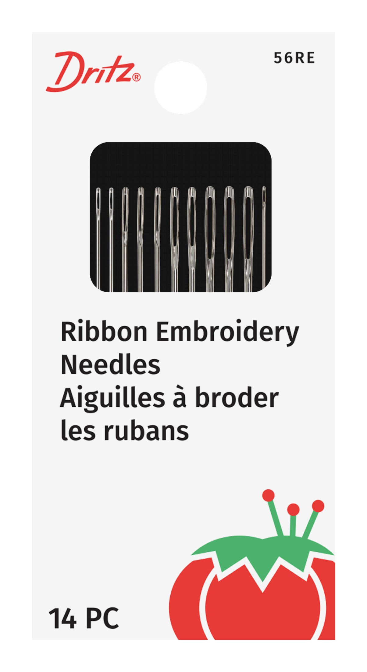 Dritz Embroidery Ribbon aiguilles broderie ruban 14 pièces