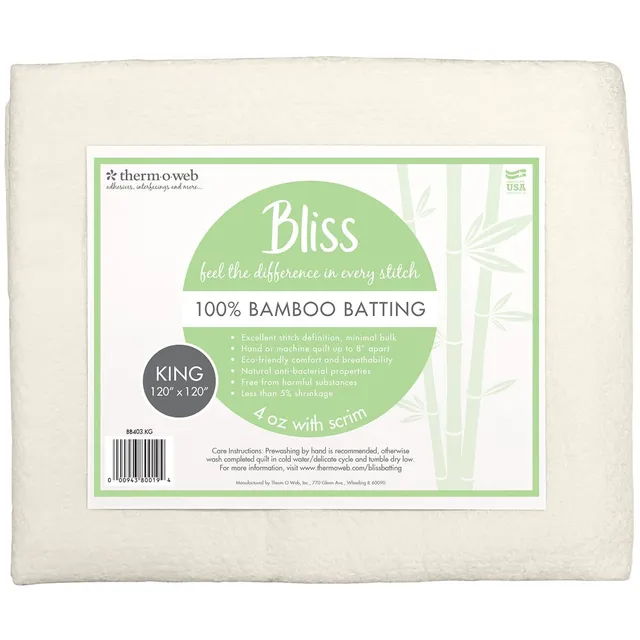 HeatnBond Bliss molleton bambou King 120x120 in