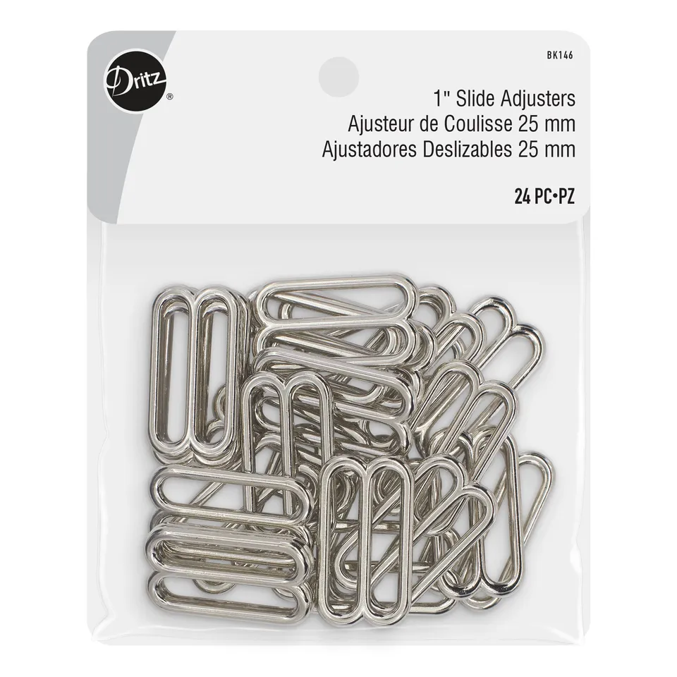 Dritz Fasteners BK146 boucles réglage nickel 25mm 24pc
